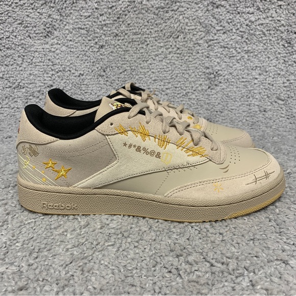 NEW Reebok Club C 85 Looney Tunes Beige Shoes Sneakers Mens Size 12 RARE LMT EDT - Picture 2 of 15